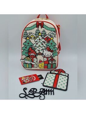 Hello Kitty & Friends Christmas Backpack & Card Holder Wallet NEW #1614